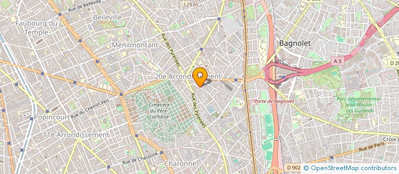 localisation de l'entreprise MADAME HELENE MICHAUD  PARIS