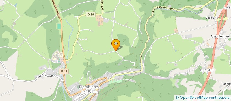 localisation de l'entreprise MADAME HELENE MONLEAU  PLOMBIERES-LES-BAINS