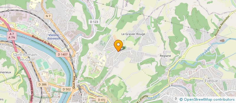 localisation de l'entreprise MADAME HELENE MORAND à VIENNE