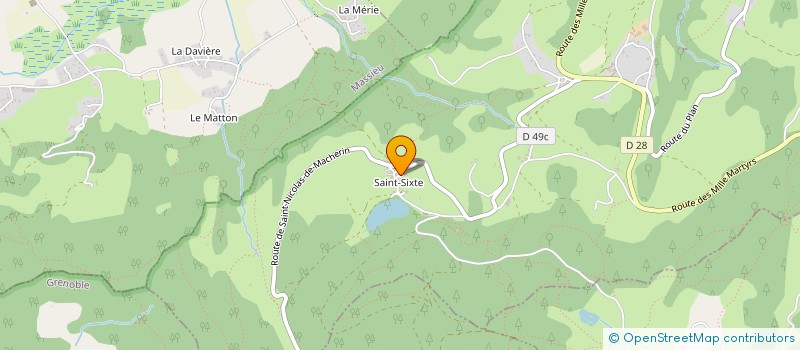 localisation de l'entreprise MADAME HELENE MORARD-CHATAIGNER  MERLAS