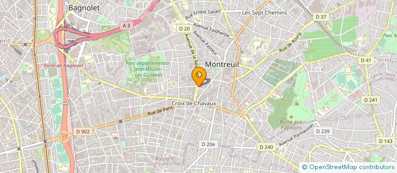 localisation de l'entreprise MADAME HELENE MOREAU à MONTREUIL