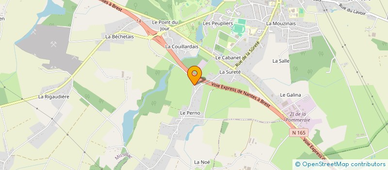 localisation de l'entreprise MADAME HELENE MOREL  MISSILLAC