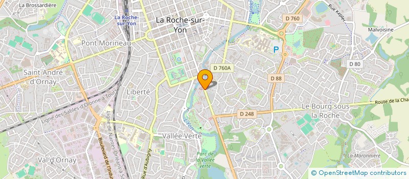 localisation de l'entreprise MADAME HELENE MORNET à LA ROCHE-SUR-YON