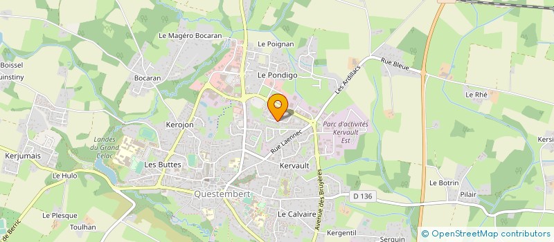 localisation de l'entreprise MADAME HELENE MOSALI  QUESTEMBERT