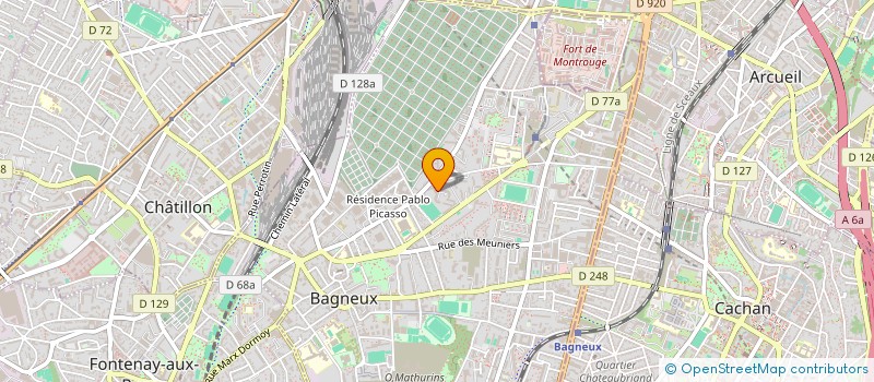localisation de l'entreprise MADAME HELENE MOULY à BAGNEUX