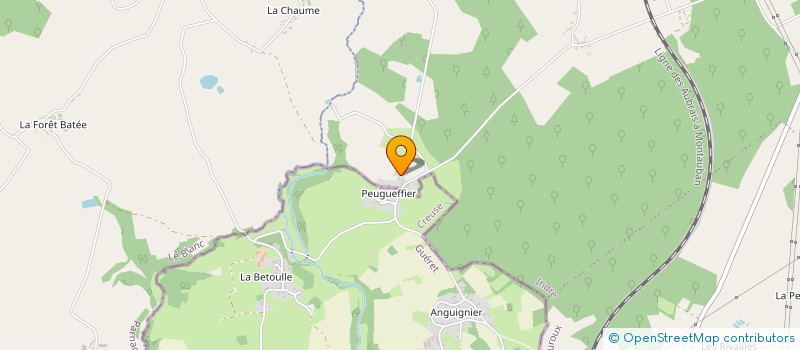 localisation de l'entreprise MADAME HELENE MOUNIER à EGUZON-CHANTOME