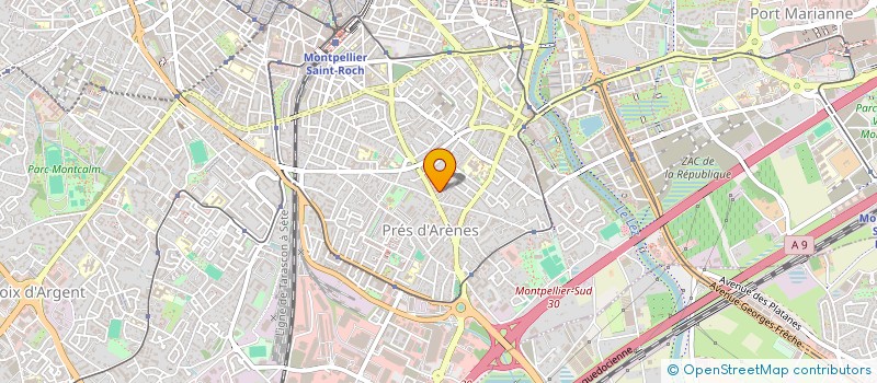 localisation de l'entreprise MADAME HELENE MOURET  MONTPELLIER