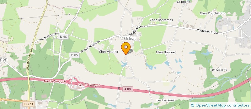 localisation de l'entreprise MADAME HELENE MOURGUES  BORT L'ETANG