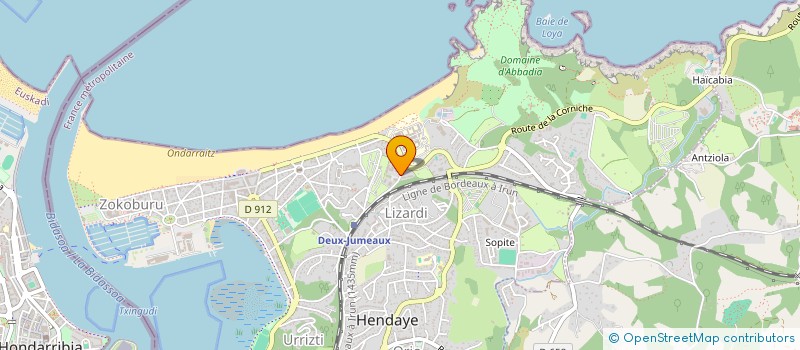 localisation de l'entreprise MADAME HELENE MOURIER à HENDAYE