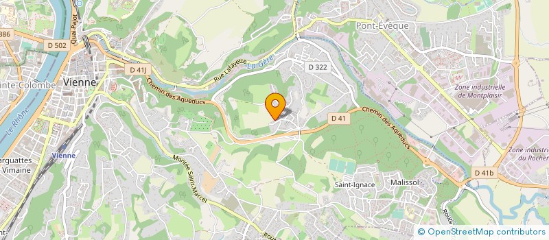 localisation de l'entreprise MADAME HELENE MOUSSIER à VIENNE