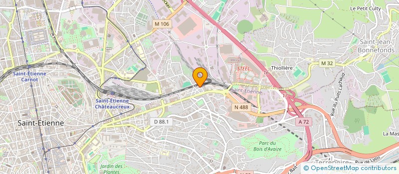 localisation de l'entreprise MADAME HELENE MOYOLO  SAINT-ETIENNE