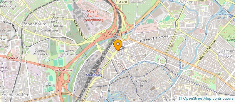 localisation de l'entreprise MADAME HELENE MUNOZ  STRASBOURG