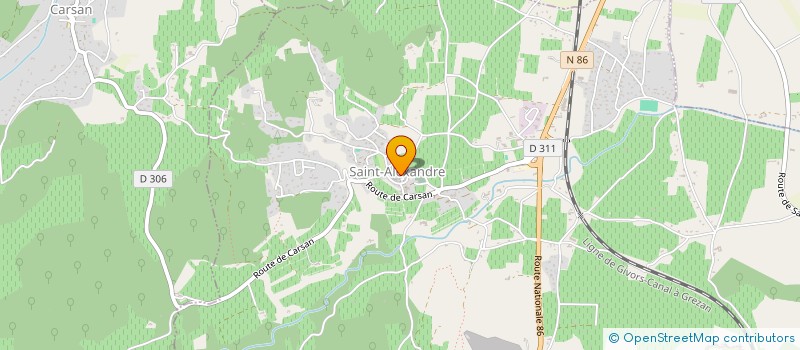 localisation de l'entreprise MADAME HELENE OLLIE  SAINT-ALEXANDRE