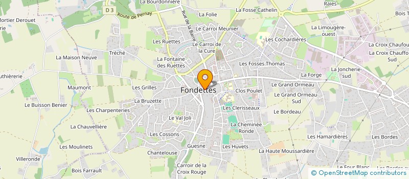 localisation de l'entreprise MADAME HELENE OLLIVIER  FONDETTES