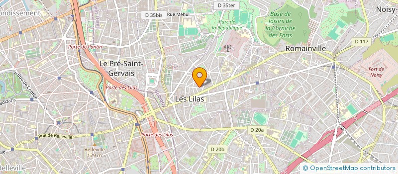 localisation de l'entreprise MADAME HELENE OLOMUCKI à LES LILAS