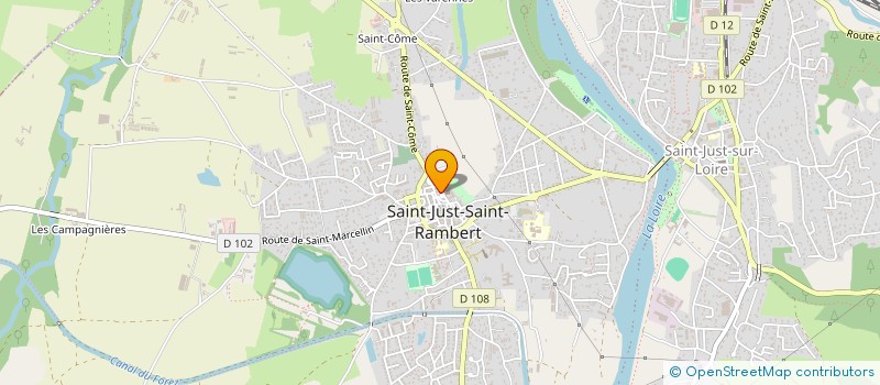 localisation de l'entreprise MADAME HELENE ONGARO  SAINT-JUST-SAINT-RAMBERT