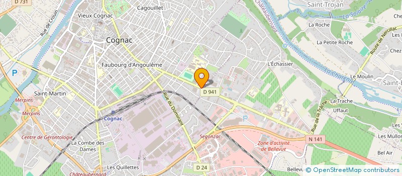 localisation de l'entreprise MADAME HELENE OSSELAER à COGNAC