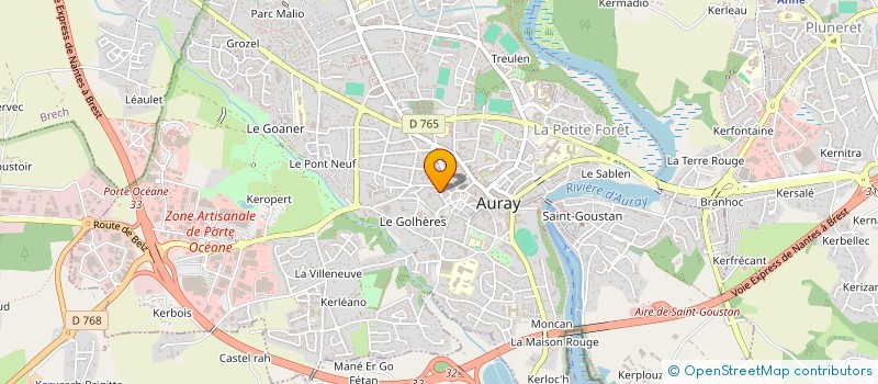 localisation de l'entreprise MADAME HELENE OUTIN à AURAY
