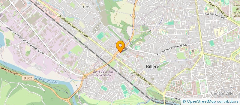 localisation de l'entreprise MADAME HELENE PAILLAUD  BILLERE