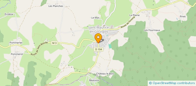 localisation de l'entreprise MADAME HELENE PAIRE  SAINT-MAURICE-EN-GOURGOIS