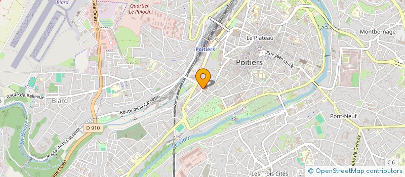 localisation de l'entreprise MADAME HELENE PAIRON à POITIERS