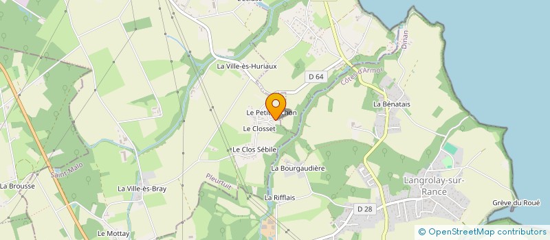 localisation de l'entreprise MADAME HELENE PASCALE AMAND SERRES  PLEURTUIT