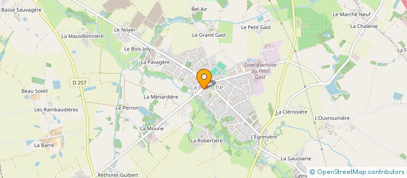 localisation de l'entreprise MADAME HELENE PASGRIMAUD  LA PLANCHE