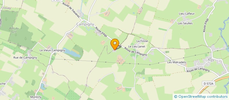 localisation de l'entreprise MADAME HELENE PASQUET  AGY