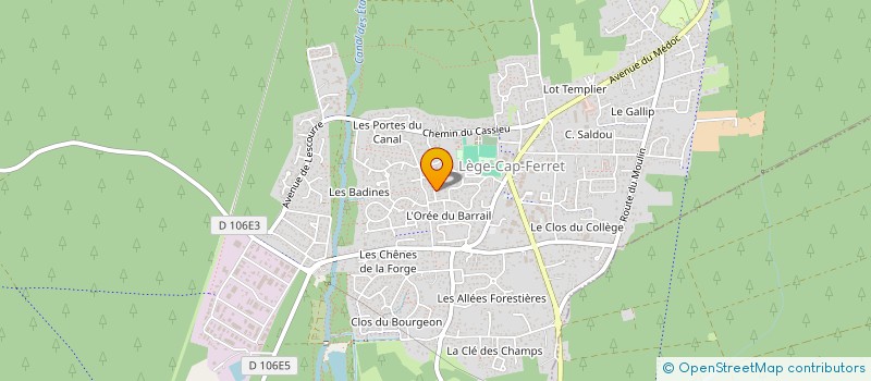 localisation de l'entreprise MADAME HELENE PASQUET  LEGE-CAP-FERRET