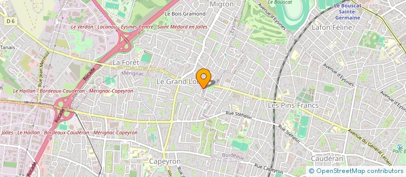 localisation de l'entreprise MADAME HELENE PASSEMARD  BORDEAUX