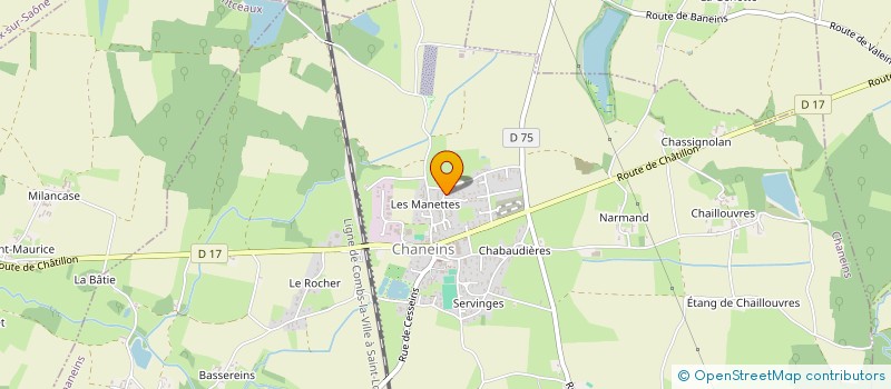 localisation de l'entreprise MADAME HELENE PATOUREAUX à CHANEINS