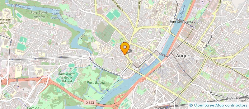localisation de l'entreprise MADAME HELENE PAUMIER à ANGERS