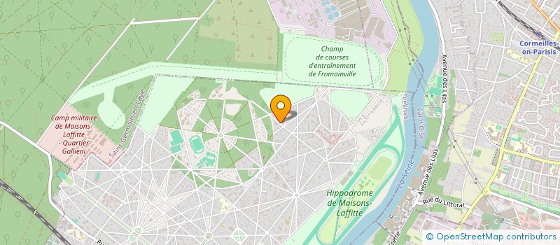 localisation de l'entreprise MADAME HELENE PECQUEUR  MAISONS-LAFFITTE