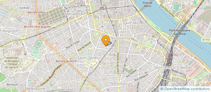 localisation de l'entreprise MADAME HELENE PELABORDE  BORDEAUX