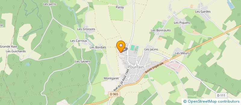 localisation de l'entreprise MADAME HELENE PELISSIER  POURRAIN