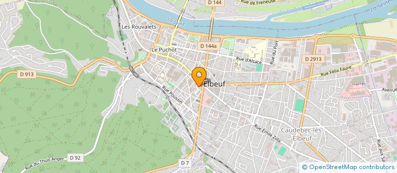 localisation de l'entreprise MADAME HELENE PELLIER  ELBEUF