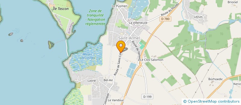 localisation de l'entreprise MADAME HELENE PERCHEPIED  SAINT-ARMEL