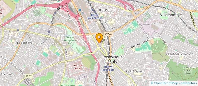 localisation de l'entreprise MADAME HELENE PERLY à ROSNY-SOUS-BOIS