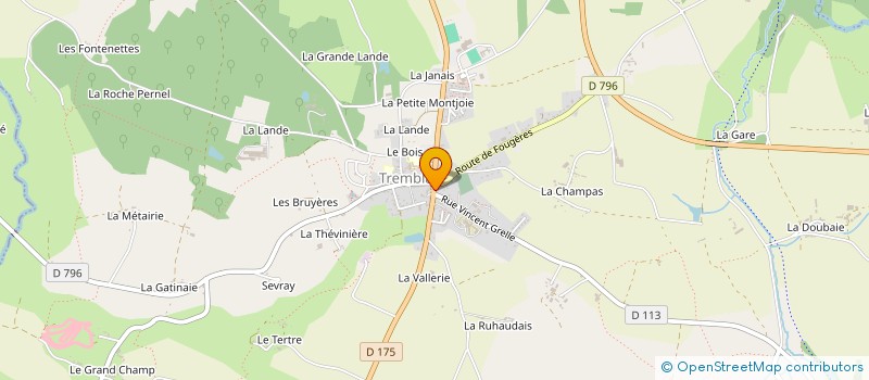 localisation de l'entreprise MADAME HELENE PERRAULT  VAL-COUESNON