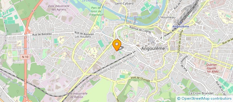 localisation de l'entreprise MADAME HELENE PERRIN à ANGOULEME