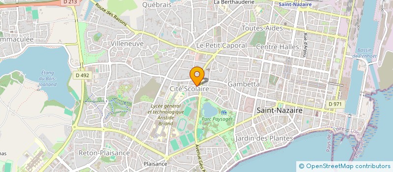 localisation de l'entreprise MADAME HELENE PETIT à SAINT-NAZAIRE