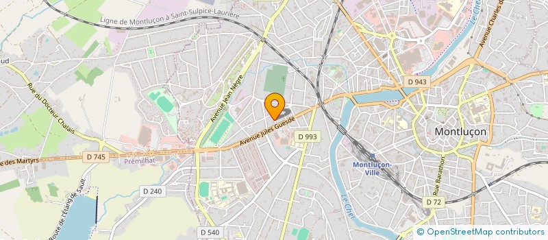 localisation de l'entreprise MADAME HELENE PETOT à MONTLUCON