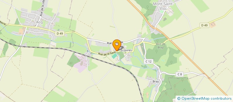 localisation de l'entreprise MADAME HELENE PEUGNET  MONT-SAINT-ELOI