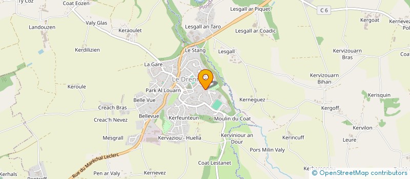 localisation de l'entreprise MADAME HELENE PEUZIAT  LE DRENNEC