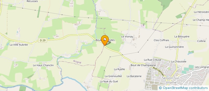 localisation de l'entreprise MADAME HELENE PIAL à SERVON-SUR-VILAINE