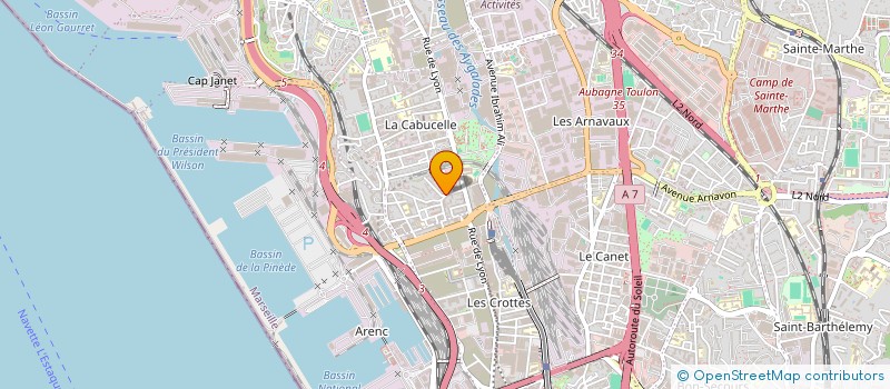 localisation de l'entreprise MADAME HELENE PIERREL à MARSEILLE