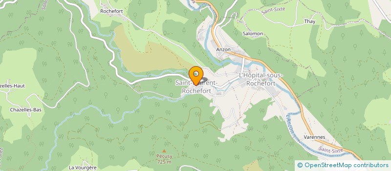 localisation de l'entreprise MADAME HELENE PILLET  L'HOPITAL-SOUS-ROCHEFORT