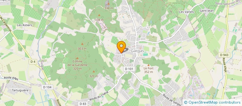 localisation de l'entreprise MADAME HELENE PINEAU  GARGAS