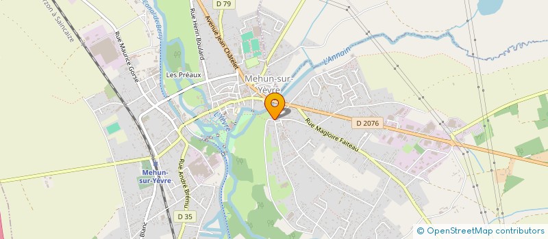 localisation de l'entreprise MADAME HELENE PINOTEAU  MEHUN-SUR-YEVRE