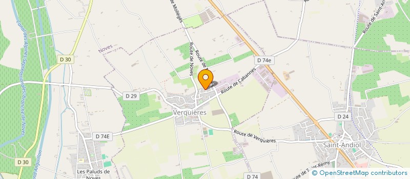 localisation de l'entreprise MADAME HELENE PIOTELAT  VERQUIERES